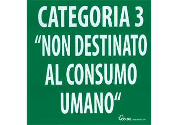 coge ecologica cat.3 non destinato al consumo umano